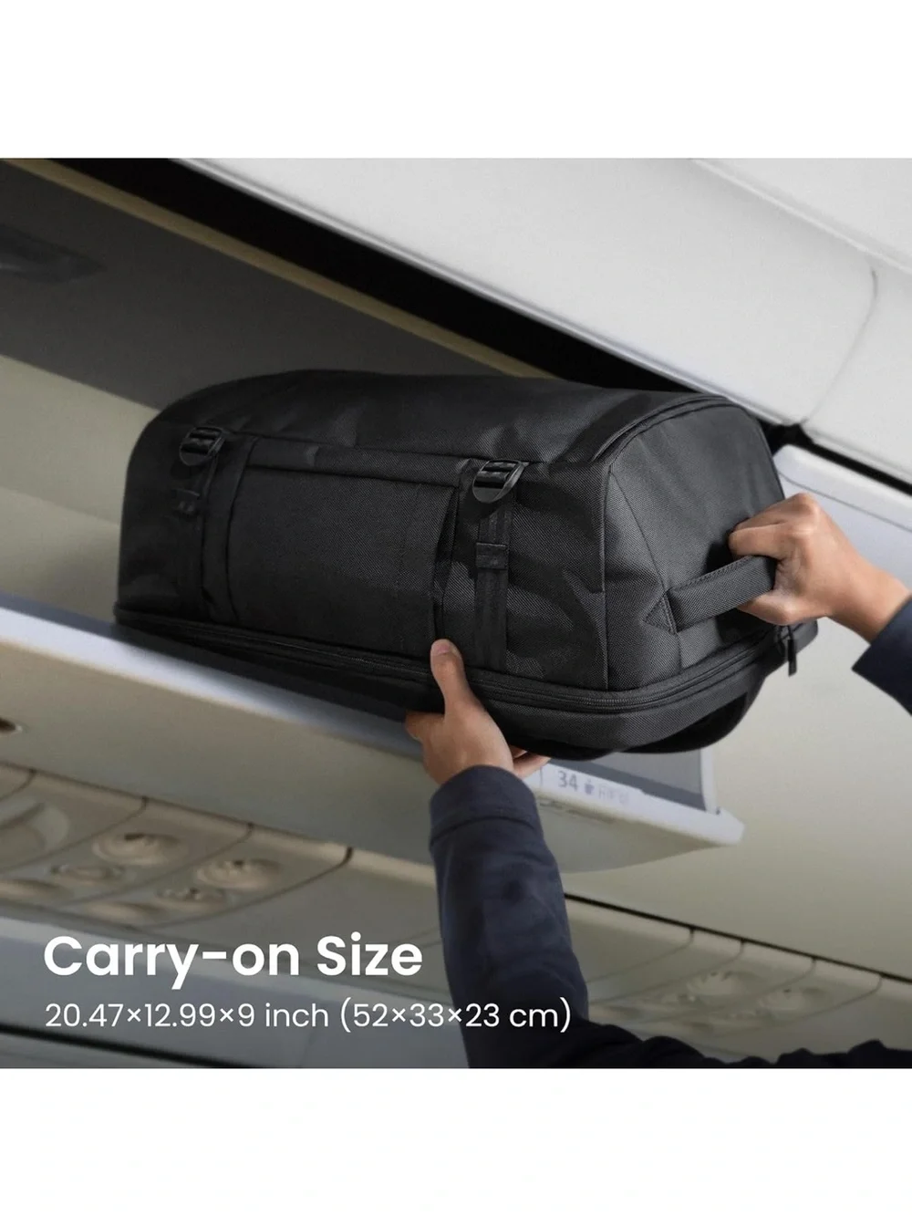 Tomtoc black backpack
